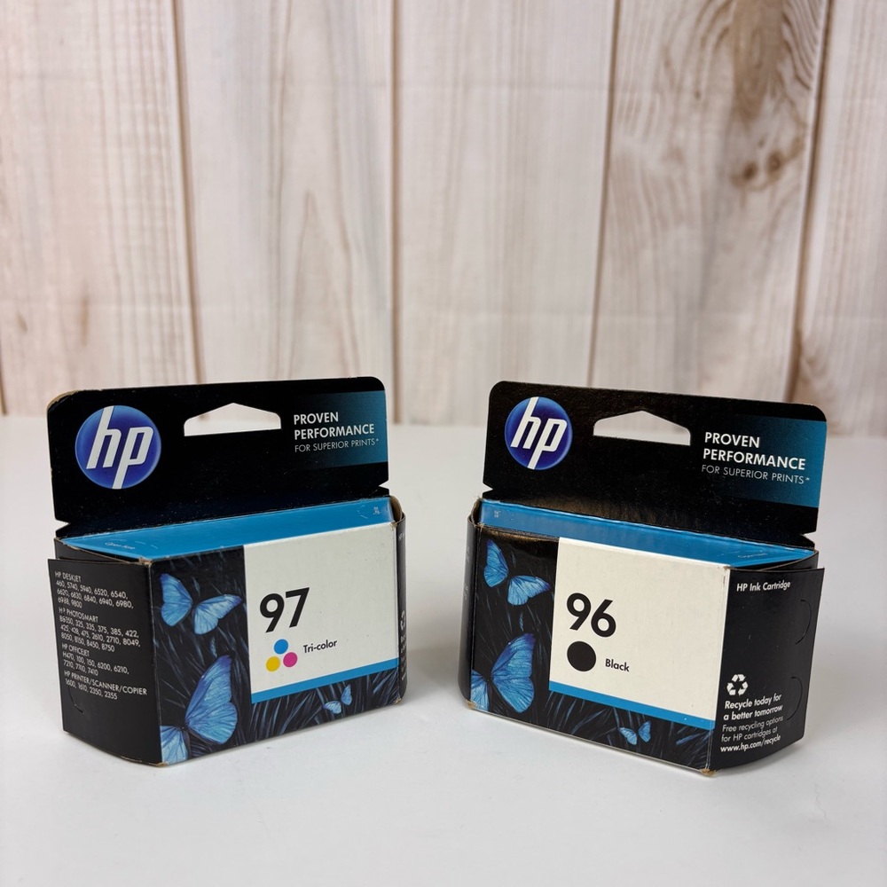 HP 96 & HP 97 Ink Set 2-Pack C8767WN C9363WN Expired '14/‘15 Black Tri-color